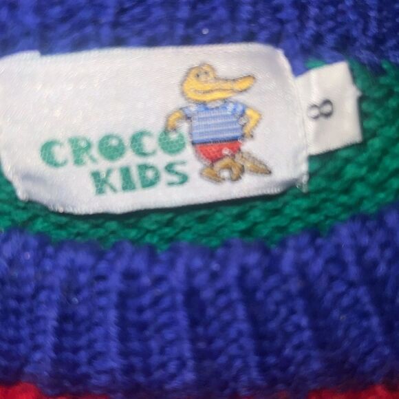 Croco Kids Multicolored Sweater Size 8 - Picture 3 of 5